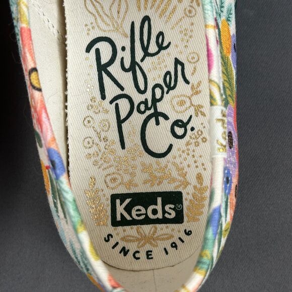 Keds Rifle Paper Company Floral Classic Lace Up Sneakers Shoes 8.5 NEW - Picture 7 of 16